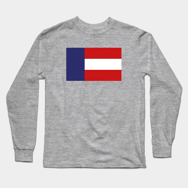 The First Georgia Flag Long Sleeve T-Shirt by FranklinPrintCo